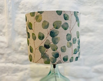 Eucalyptus Lampshade, Leaf Drum Lampshade, 20cm, 25cm, 30cm, 35cm, 40cm Diameter, Lampshades, Lighting, Home, Modern, Contemporary