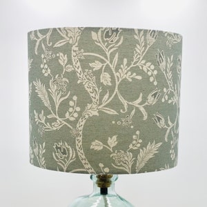 Duck Egg Blue Floral Lampshade, Lighting, Lamp Shade