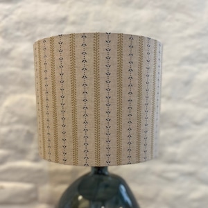 Gold & Navy Striped Lampshade, Lighting, Lamp shade
