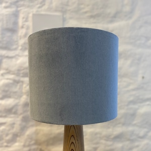 Mid Blue Velvet Lampshade (Atlantic Blue), Lamp shade, Lighting