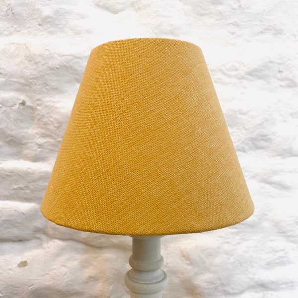 Tapered Fabric Lampshade, Cone Lampshade, Plain Fabrics, Sustainable cotton, Bedside Lamp, Empire Lampshade, various sizes