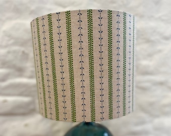 Green Striped Lampshade, Drum Lamp shade, 20cm, 25cm, 30cm, 35cm, 40cm Diameter, Lampshades, Lighting, Home, Modern, Contemporary