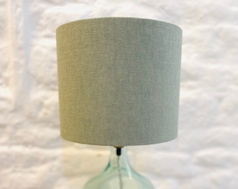 Sage Green Lampshade, Green Drum Lampshade, Lamp shade, Sustainable and Recycled Fabric, Lighting, Custom Orders, Contemporary