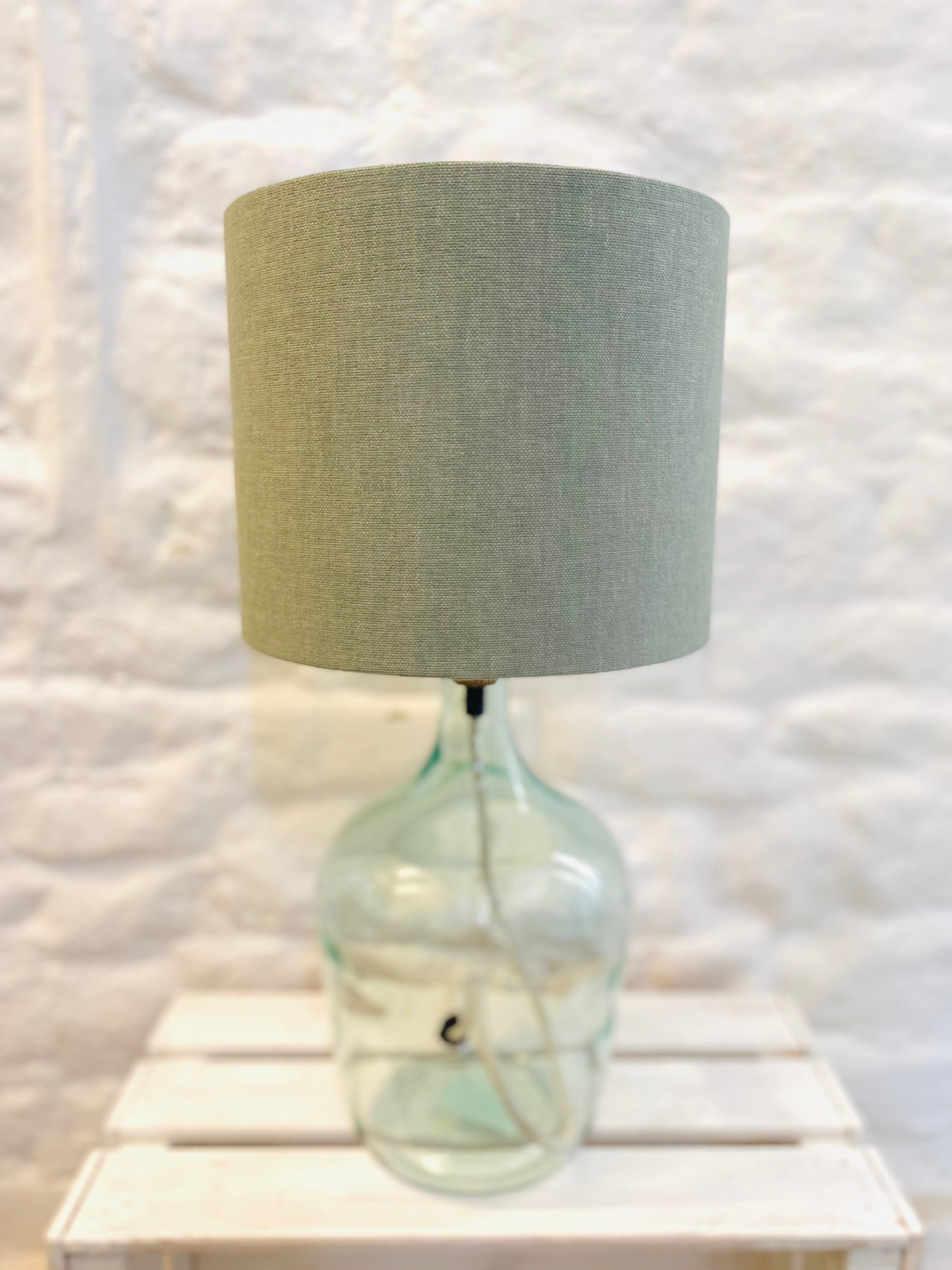 Sage Green Lampshade Green Drum Lampshade Lamp Shade Etsy UK