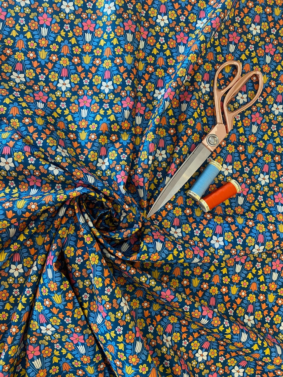 Liberty Fabric Flower Show Midsummer Hampstead Meadow Multi Etsy UK