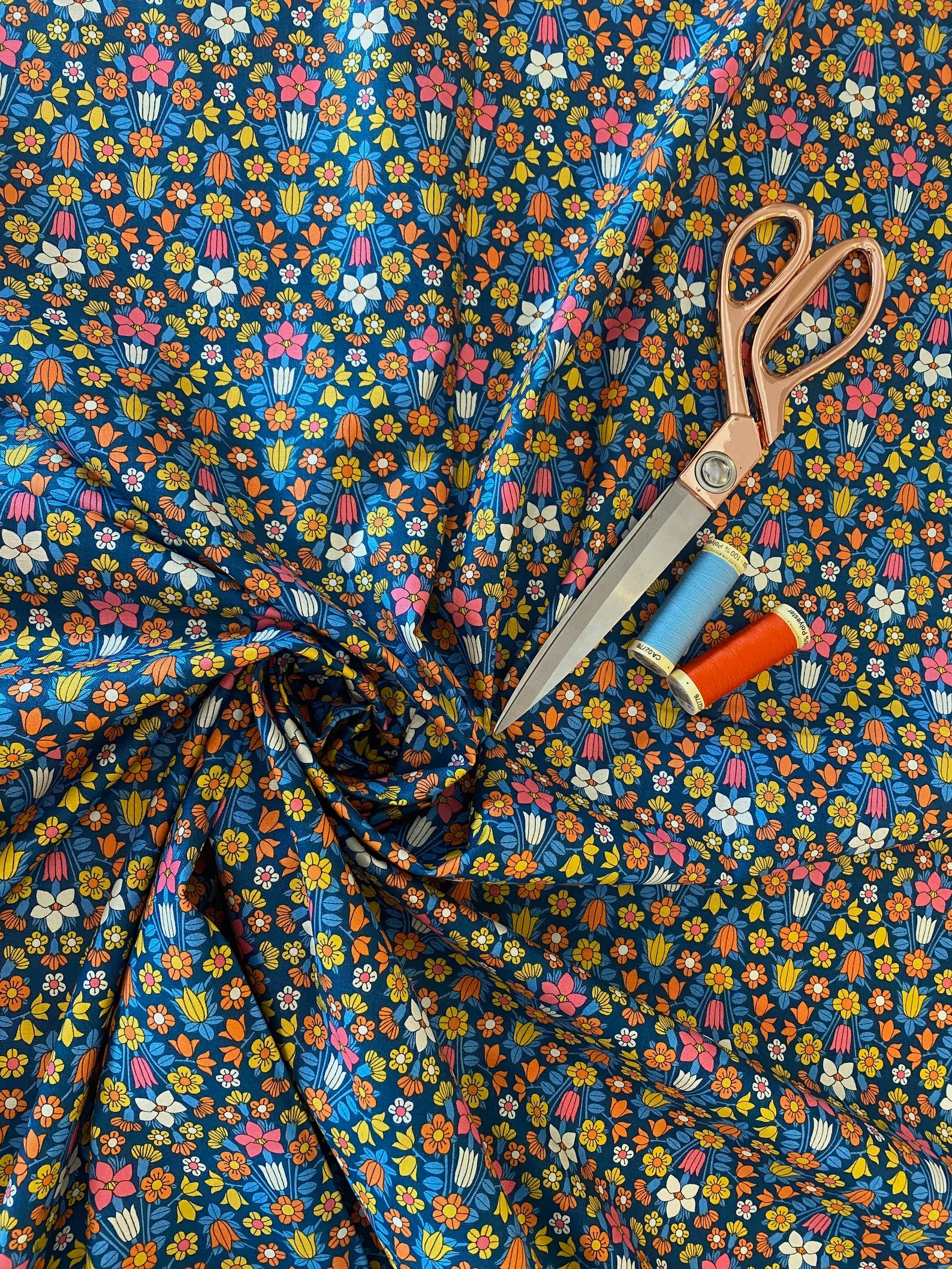 Liberty Fabric Flower Show Midsummer Hampstead Meadow Multi Etsy UK