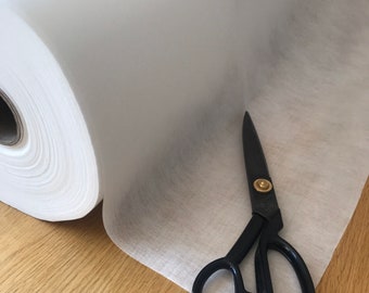 Interfacing. Black/White Sew-In Medium Weight non woven material perfect for dressmaking and face mask linings and filters. Interlining