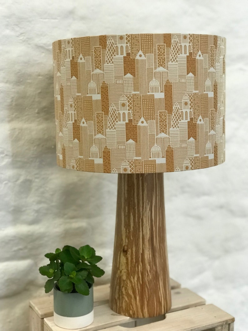 City Scape Skyline Lampshade Urban Buildings London Lamp