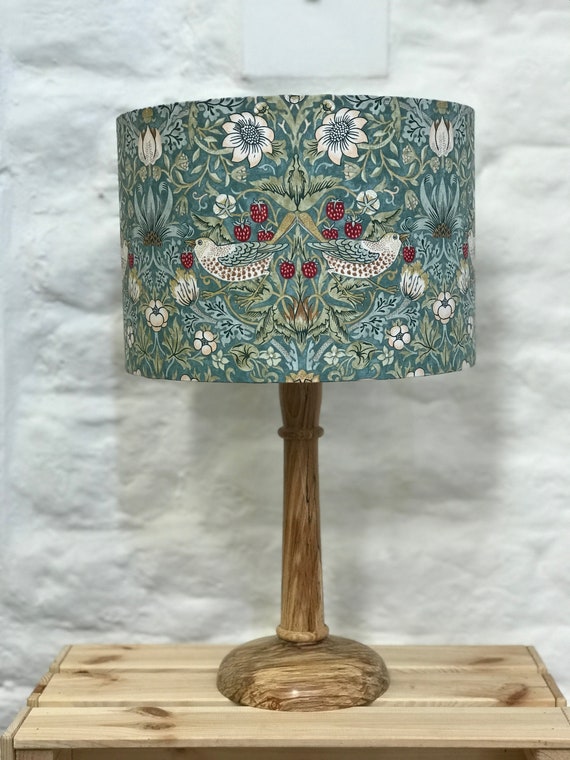 William Morris Lampshade Kelmscott Aqua Strawberry Thief New Zealand William Morris Lampshade Kelmscott Aqua, Jcpenney Lamp Shades