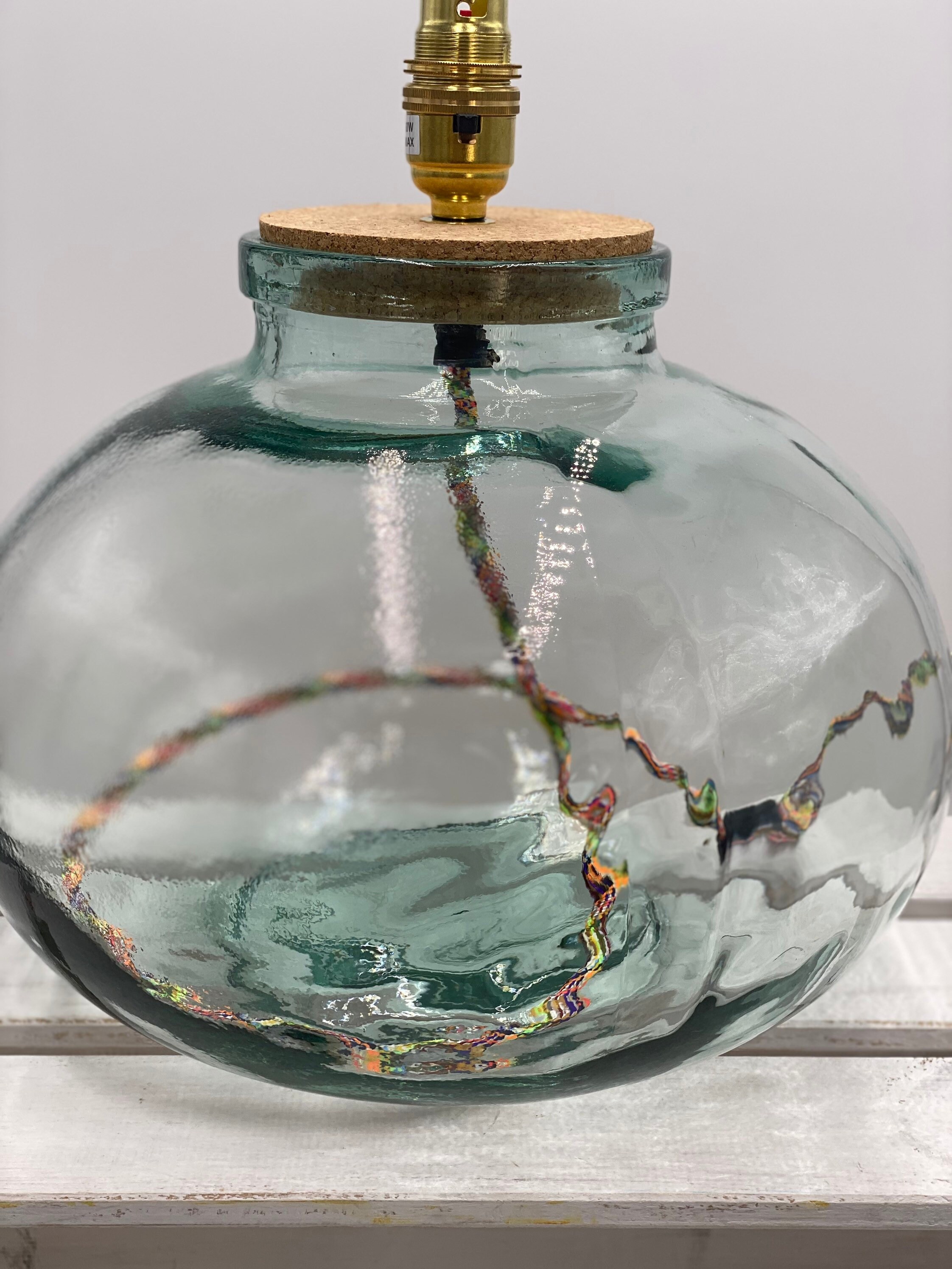 Recycled glass sales lamp base