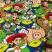 50*160cm export fabric toy story cotton knit fabric for baby cloth