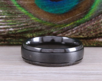 Titanium patterened hammered finish band, light weight and very durable, choice of widths , perfect as wedding band or fashion ring