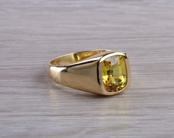 gents pukhraj ring design