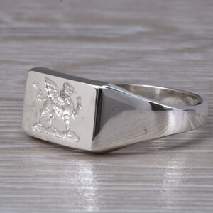 Welsh Dragon Signet Ring image 6