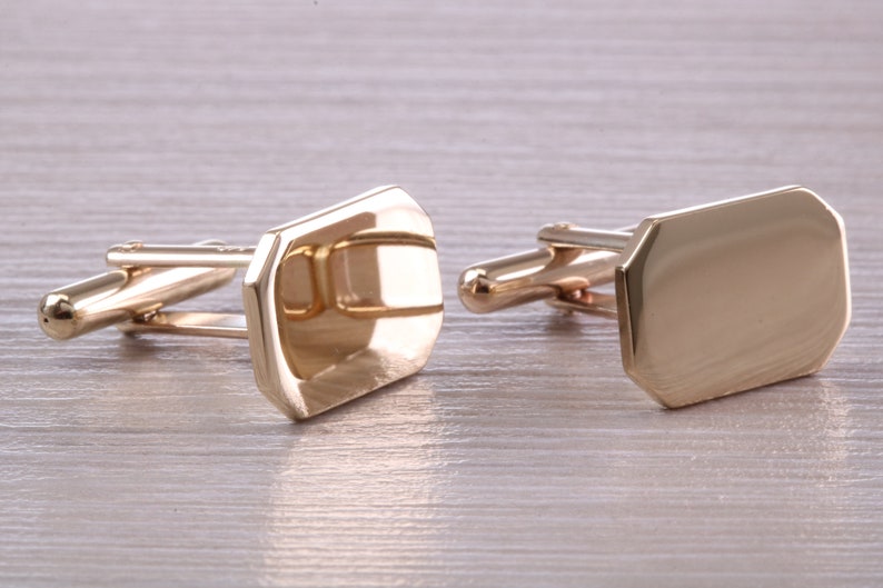 Solid and Heavy Gold Cufflinks image 3