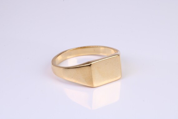 Rectangle Signet Ring, Made From Your Choice of Precious Metals