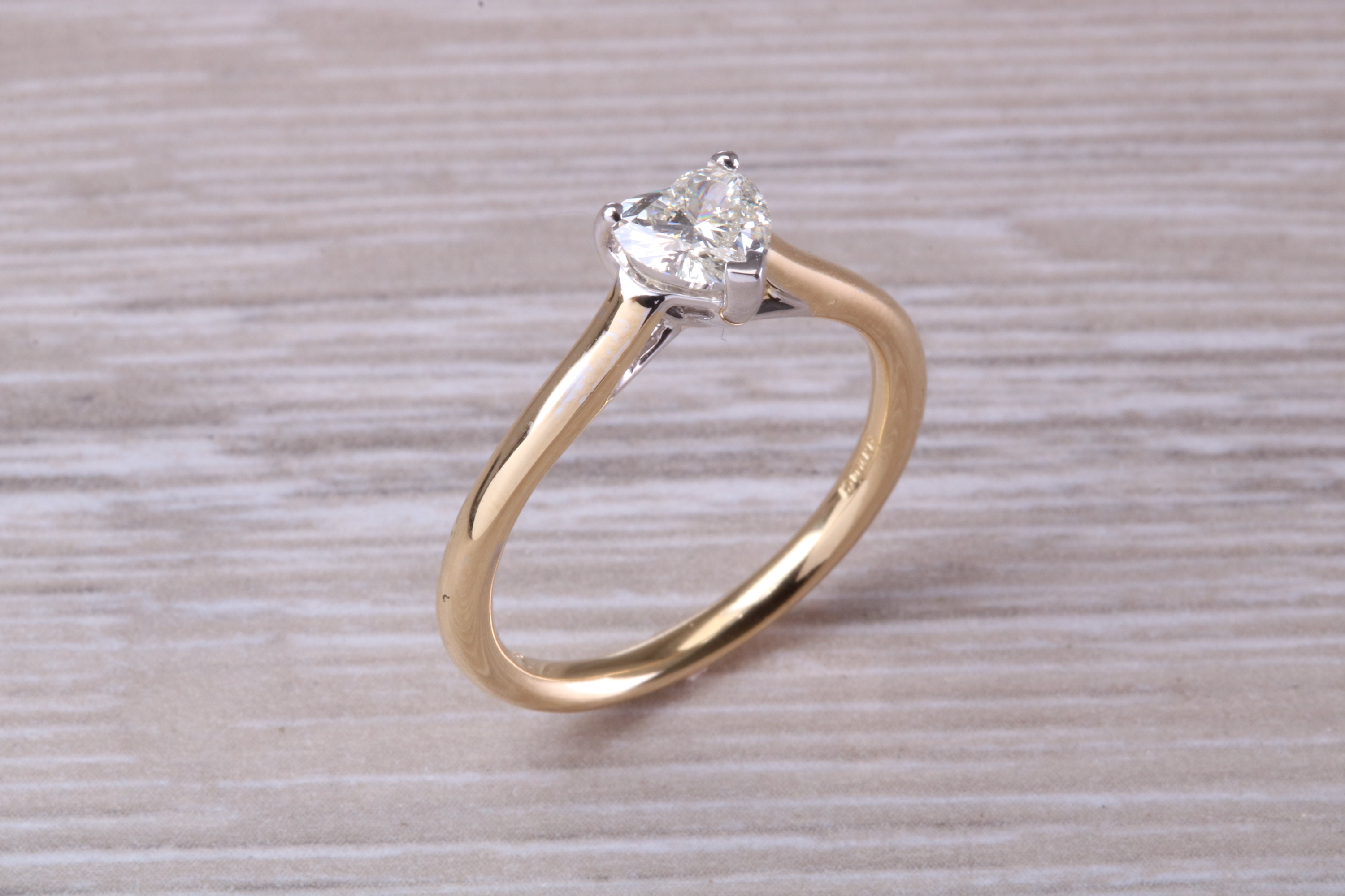 Half carat heart shaped diamond discount