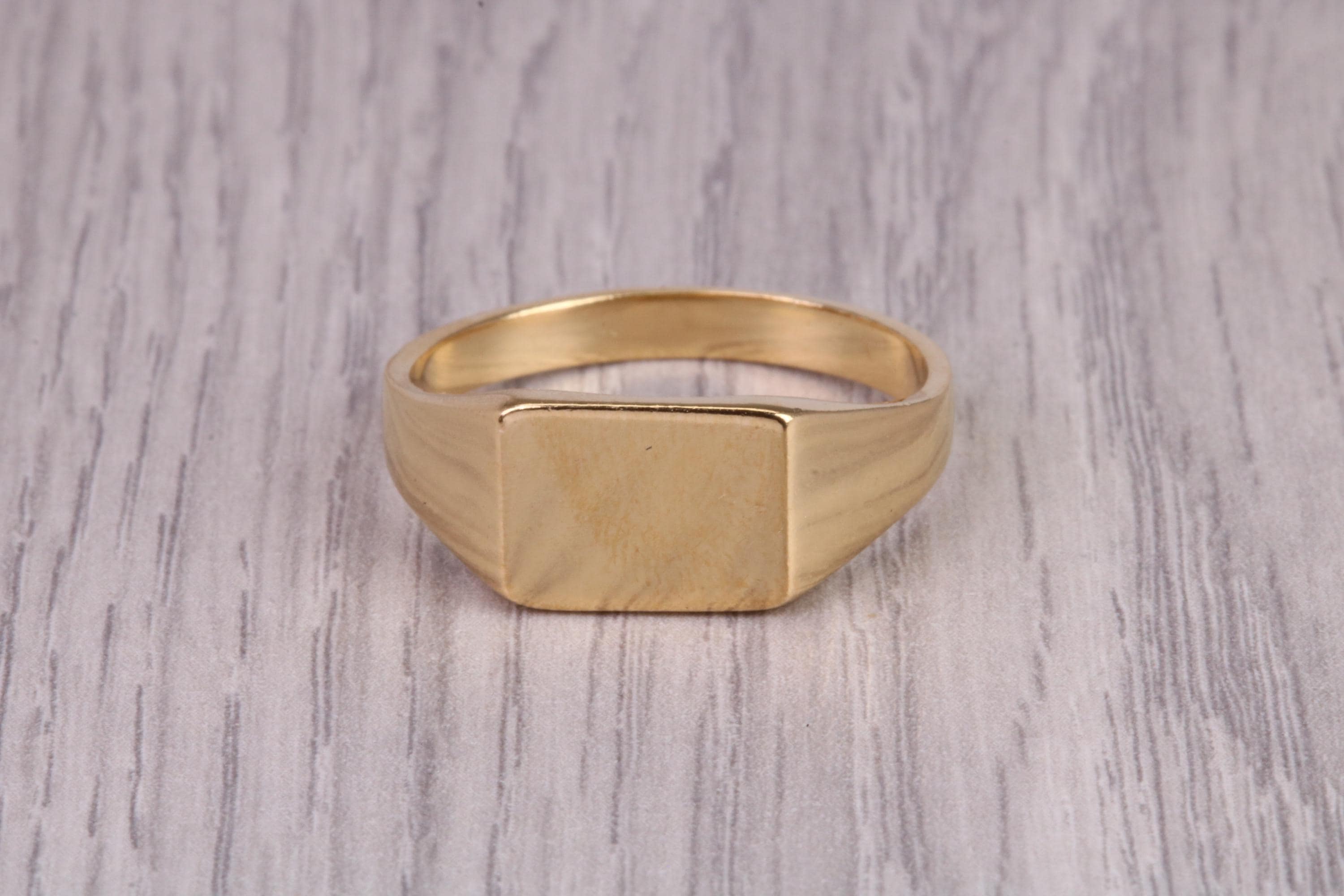 Rectangle Signet Ring, Made From Your Choice of Precious Metals