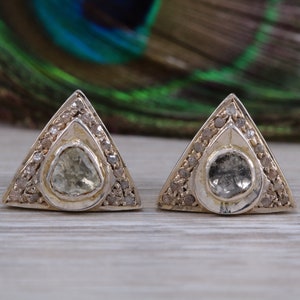 Old cut and Rose cut Natural Diamond set Studs Earrings