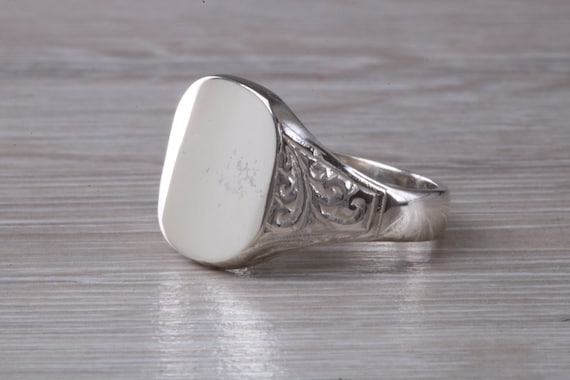 【CTHY】VINTAGE SIGNET RING／19号／Silver Vintage & Antique Signet Rings – Fetheray
