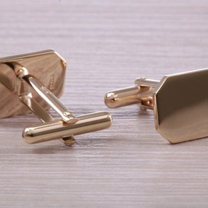 Solid and Heavy Gold Cufflinks image 5