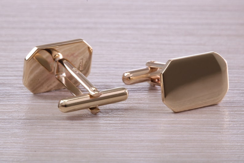 Solid and Heavy Gold Cufflinks image 5