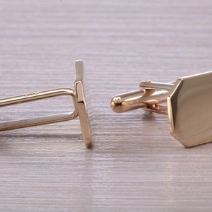 Solid and Heavy Gold Cufflinks image 4