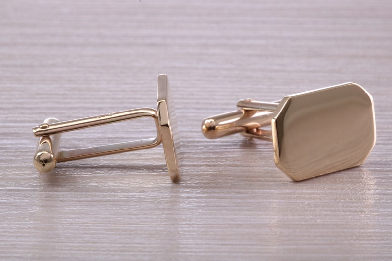 Solid and Heavy Gold Cufflinks image 4