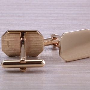 Solid and Heavy Gold Cufflinks image 7