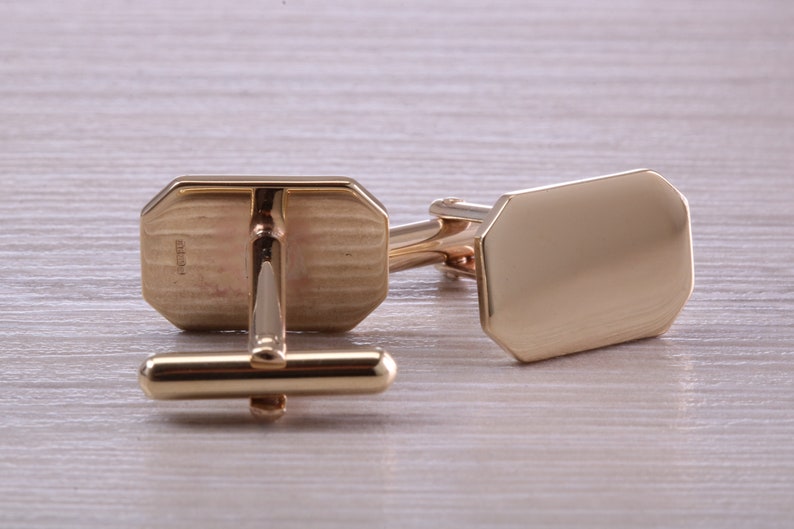 Solid and Heavy Gold Cufflinks image 7