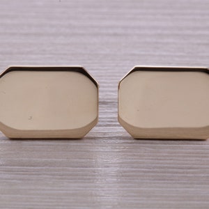 Solid and Heavy Gold Cufflinks image 2