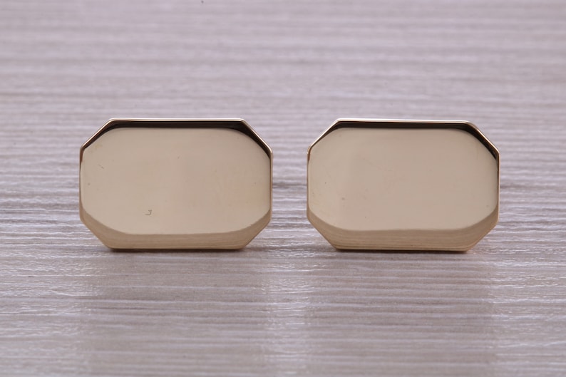 Solid and Heavy Gold Cufflinks image 2