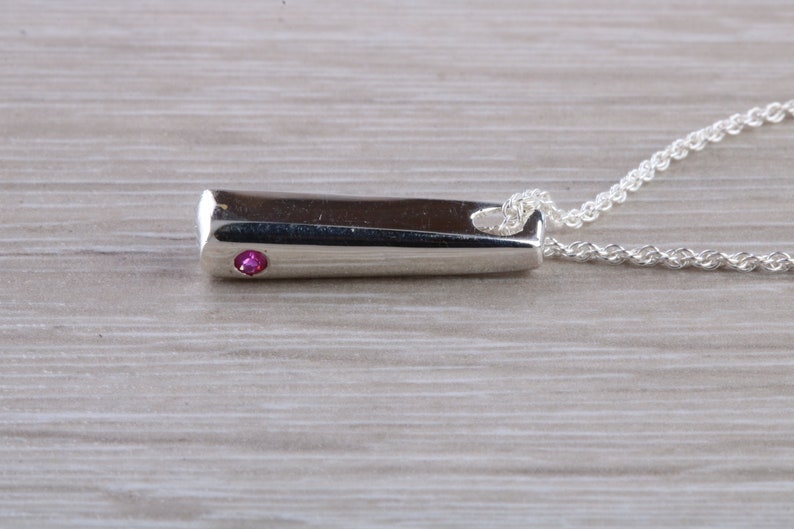 Natural Ruby Pendant.Silver Ruby Pendant or Necklace.July birthstone,Capricorn Zodiac Gemstone.Ruby Anniversary.16th,18th,21st Birthday Gift