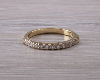 Traditional Diamond set Yellow Gold Eternity Ring