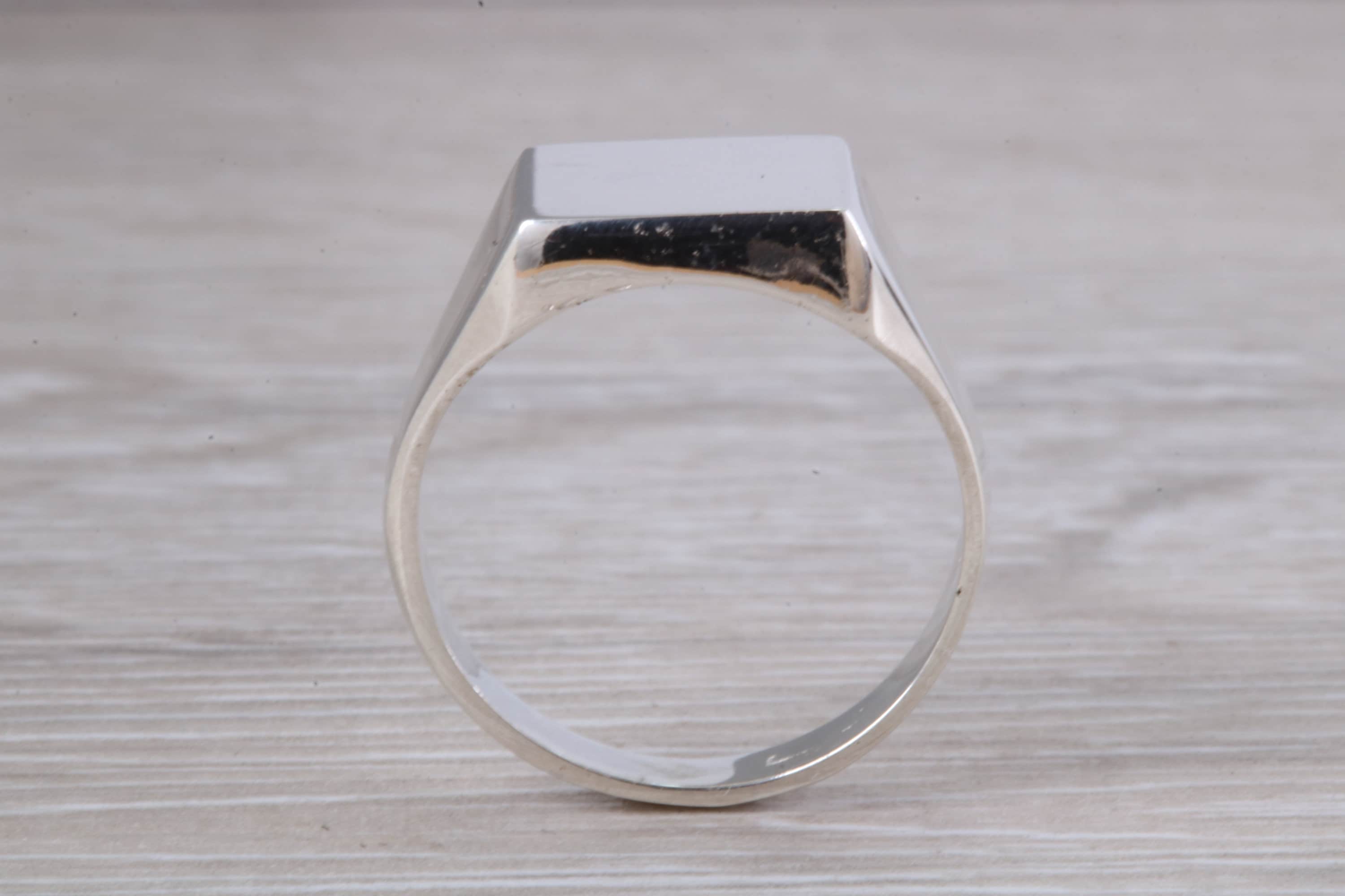 Chunky Signet Ring - Etsy