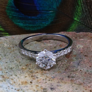 1.20 carat Certificated Diamond set Platinum Engagement Ring