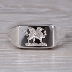 Welsh Dragon Signet Ring
