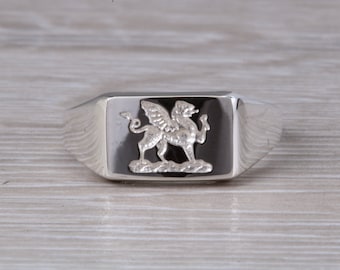 Welsh Dragon Signet Ring