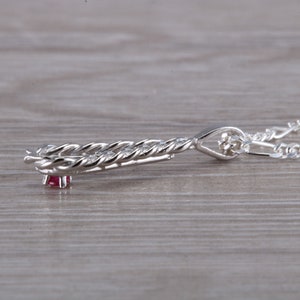 Ruby set Silver Necklace image 5