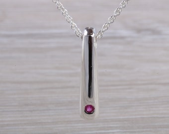 Ruby set Silver Necklace