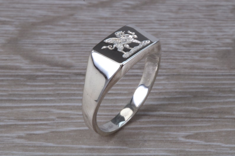 Welsh Dragon Signet Ring image 10