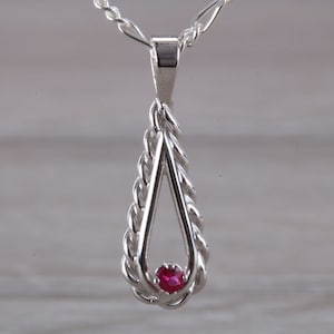 Ruby set Silver Necklace image 1