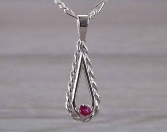 Ruby set Silver Necklace