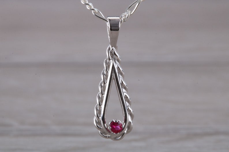 Ruby set Silver Necklace image 1