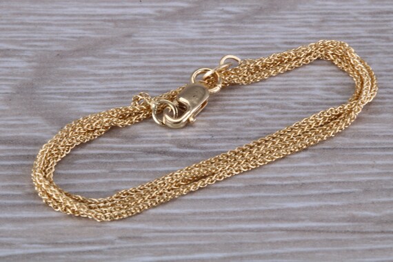 18ct Yellow Gold Spiga Chain, Your Choice of Lengths