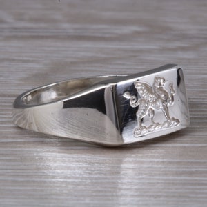 Welsh Dragon Signet Ring image 2