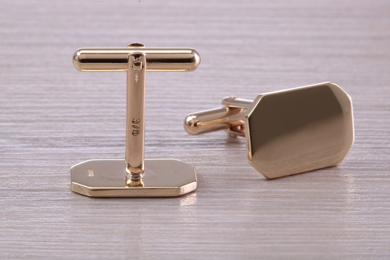 Solid and Heavy Gold Cufflinks image 6