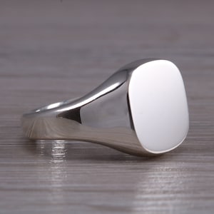 Heavy and Chunky Signet Ring, Available in Your Choice of Precious Metals