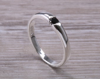 Petite Black Diamond Ring