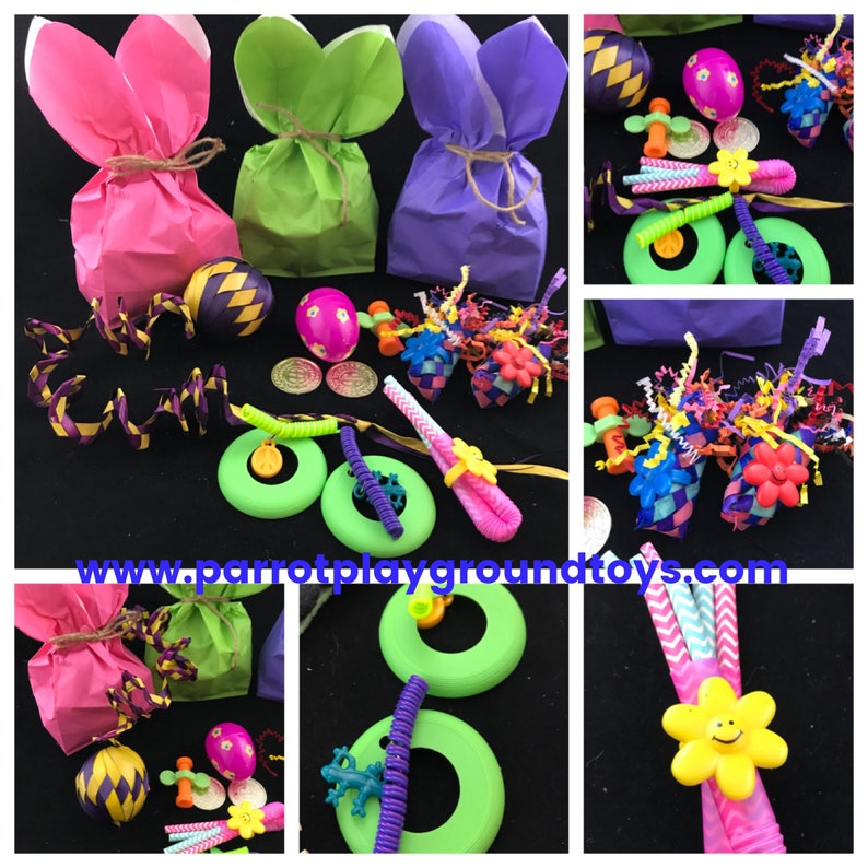 Set of 3 Foraging Bunny Parrot Toy